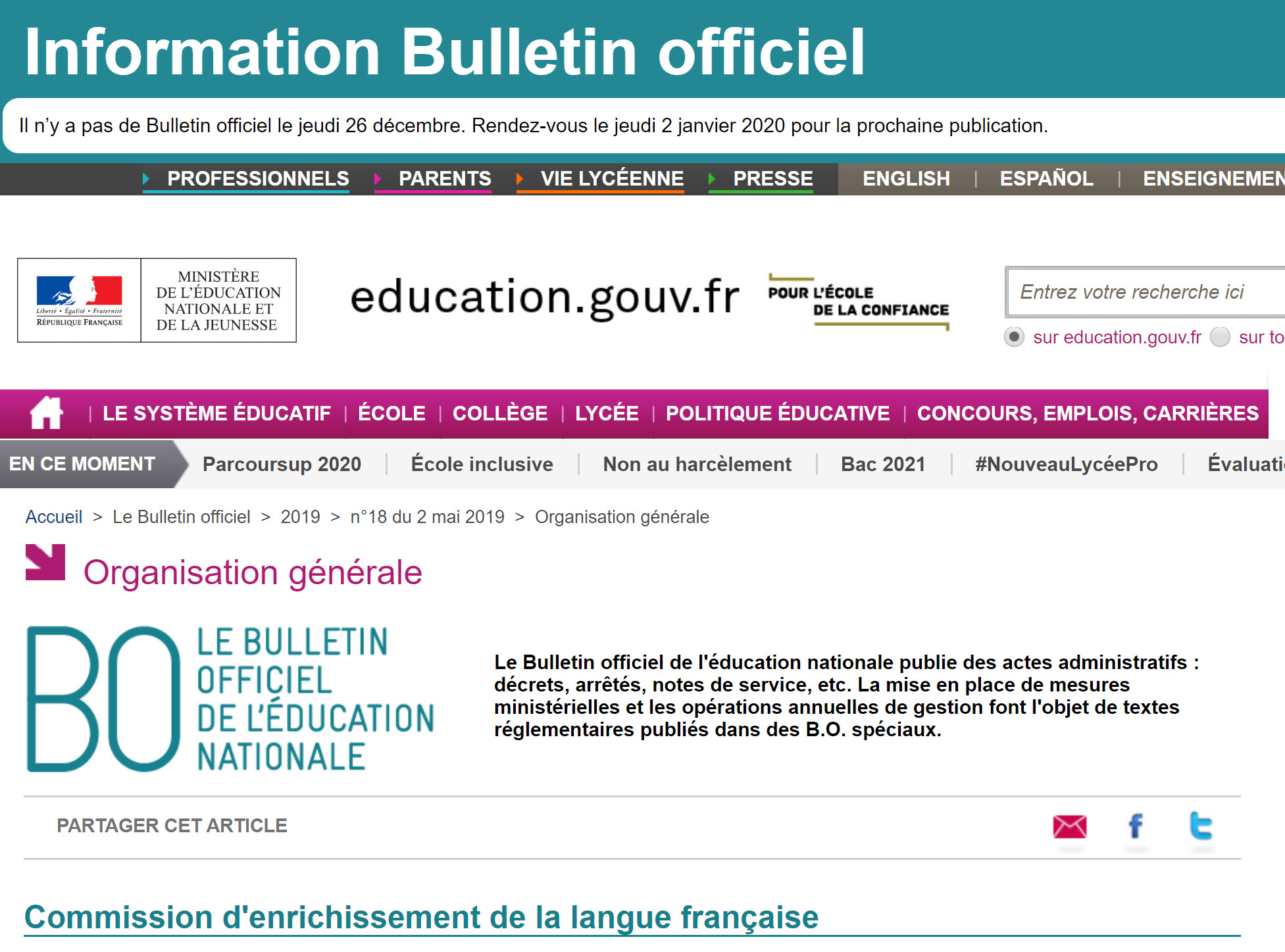 Le Bulletin Officiel De L’Education Nationale Intègre Le BIM « à Sa ...