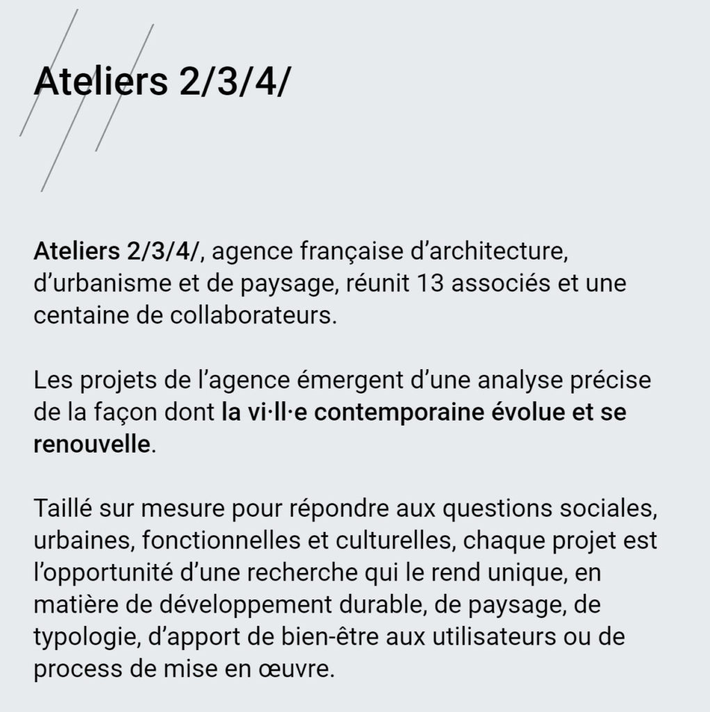 Ateliers 2/3/4/ Recrute Un.e Architecte Maîtrisant Le BIM. A Vos CVs ...